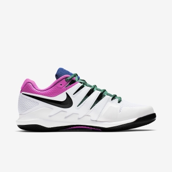Nike Court Air Zoom Vapor X - Tennissko - Hvide/Platin/Fuchsia/Sort | DK-68842